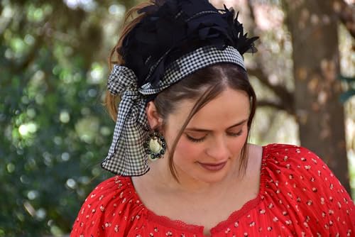 Aluma Black Bow Headband Tichel, Bandana, Snood, Head Scarf, Head Covering, Jewish Headcovering, Scarf, Bandana, Apron, Hair Loss, Chemo3