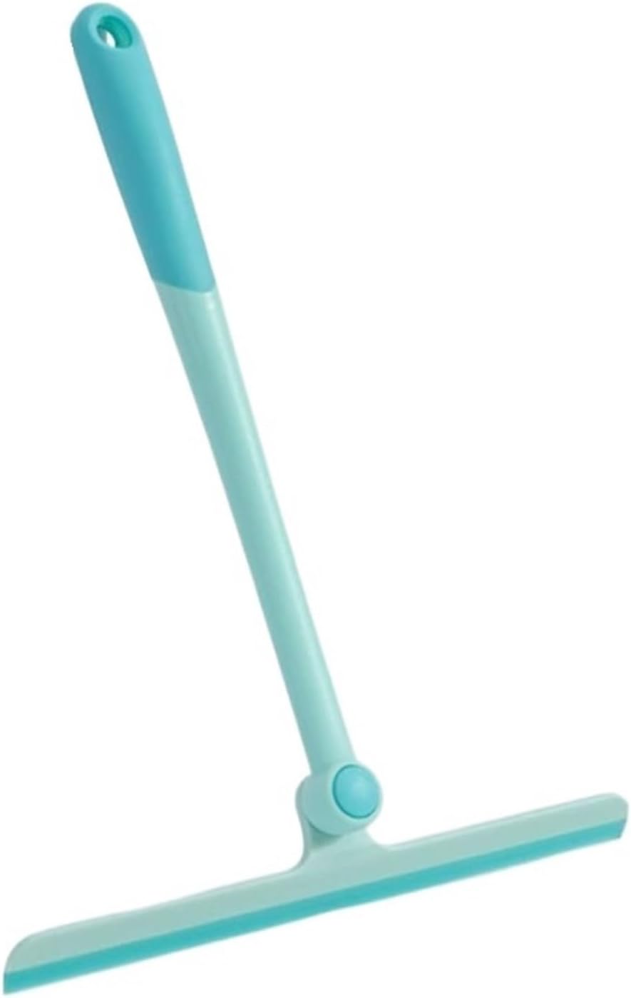 5 Pcs 360 Degree Rotatable Shower Squeegee Glass Wiper Scraper Cleaner with Silicone Holder Bathroom Mirror Cleaning(Black)