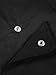 Linjinx Men's Unisex Short Sleeve Chef Jacket Stand Collar Chef Shirts Coat Press Buttons Uniform Black Medium
