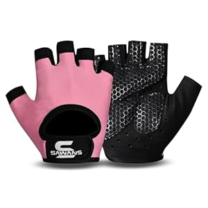 SAWANS Weight Lifting Gloves Gym Gloves Men & Women Workout Anti slip Breathable Ladies Gloves Training Silicon padded Grip palm Protection Exercise Fitness Hanging Pull-Ups Cycling