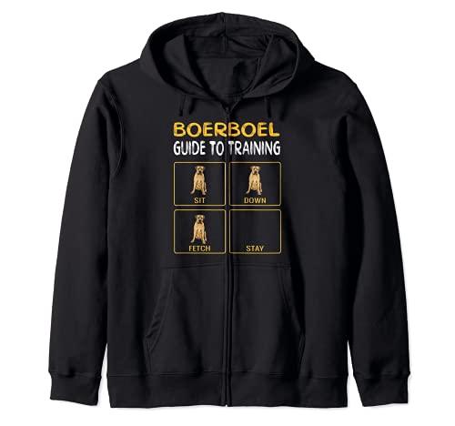 Funny Boerboel Guide To Training Dog Obedience Zip Hoodie, Black, S