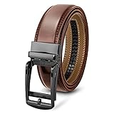 [GOLDLEMON] ベルト メンズ 紳士用 本革 オートロック式 大きいサイズ 穴無し 長さ調整可能 カジュアル ビジネス レザー 仕事 父の日 敬老の日 誕生日 プレゼント