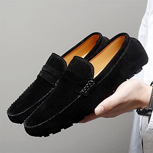 Mens Loafers Shoe Genuine Leather Penny Loafer Stitching Details Round Toe Rubber Sole Classic Comfortable Anti-Slip Lightweight Outdoor Classic3