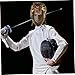 Happyyami Steel Mesh Full Face Mask for Fencing Protective Hood Mask for Outdoor Training Impact Resistant for Fencing Competitions and Police Activities