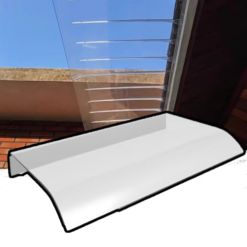 Auvent de fenêtre anti-pluie 51x130 cm avec protection UV pour pare-soleil extérieur