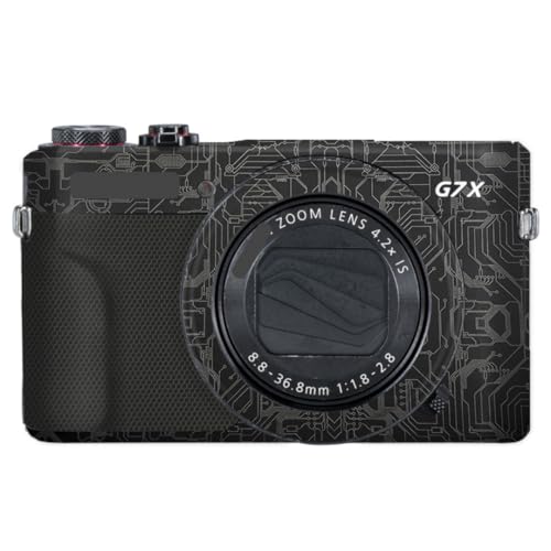 Film Canon G7X Mark II autocollant anti-rayures et résistant à l'usure habillage circuit titane
