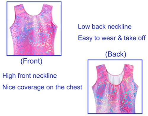 Image of Domusgo Gymnastics Leotards for Girls Sparkly One Piece Biketard Size 1-10Y