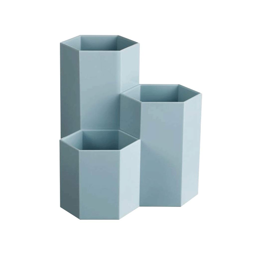 Mallette de rangement bleu lac avec 3 compartiments ouverts