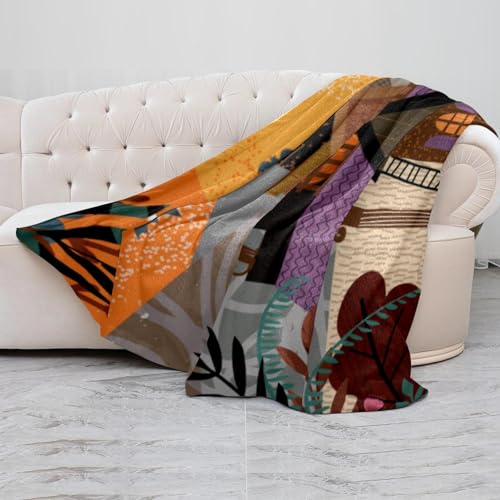 Couverture douce en microfibre légère Trick or Treat pour lit, sofa et voyage