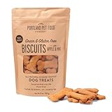 Portland Pet Food Company Apple & Mint Dog Treats Healthy Biscuits for Small Medium & Large Dogs - Grain-Free, Human-Grade, All Natural Dog Cookies, Snacks & Training Treats - Made in The USA - 5 oz