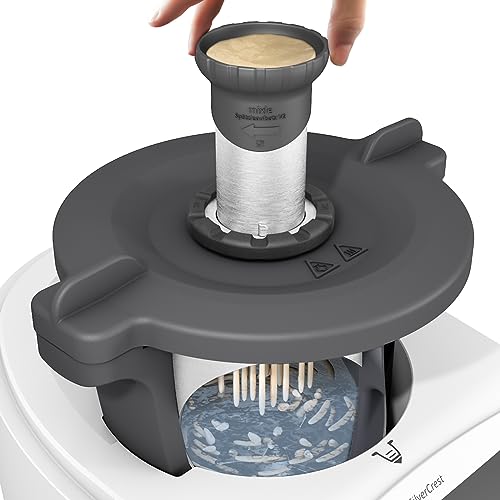 Mixle mixle Spätzleaufsatz V2, VERBESSERTE VERSION, kompatibel mit Monsieur Cuisine Smart, Connect & Trend, Zubehör, Spätzlemaker, aus Edelstahl, extra großer Einfülltrichter