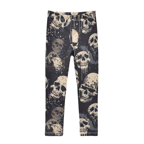 Kids High Waist Gothic Skull Leggings for Toddler Girls 4T 202b3176