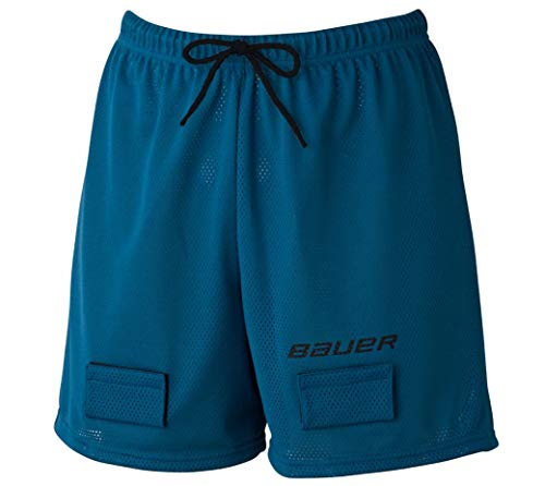 Bauer Women ～s Mesh Jill (bescherming tegen diepte) Short Senior, Maat: S, kleur: blauw