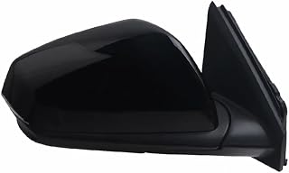 BCBSYCJP Coche Retrovisor Exterior para Chevrolet Equinox 2018-2022 Lente Incluida Montaje, Luz de Señal de Giro, Soporte de Cubierta de Marco Espejo Retrovisor Exterior,9 Wire-Black-Right