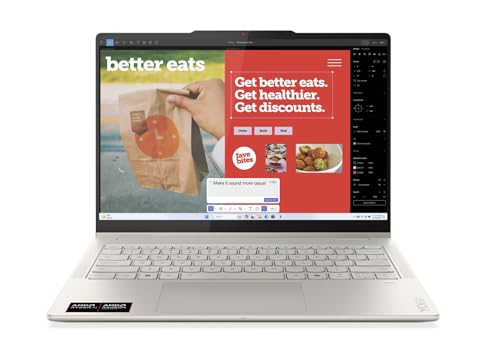 Image of Lenovo Yoga 7 2-in-1 Laptop 14AKP10 - AMD Ryzen AI 5 340 Copilot PC - 14 inch WUXGA OLED Touch Display, 16GB Memory, 1TB SSD, Yoga Pen, Wi-Fi 7, FP Reader, and Win 11 Home 83JR0003US