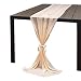 DUNGS Runner da tavola Lungo in Chiffon per Banchetti per Feste di Matrimonio Tavolo da Sposa per la casa Archi Decorazione per la tavola della Torta (68 * 300 cm)
