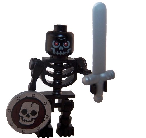 LEGO Loose Minifigure Dark Skeleton