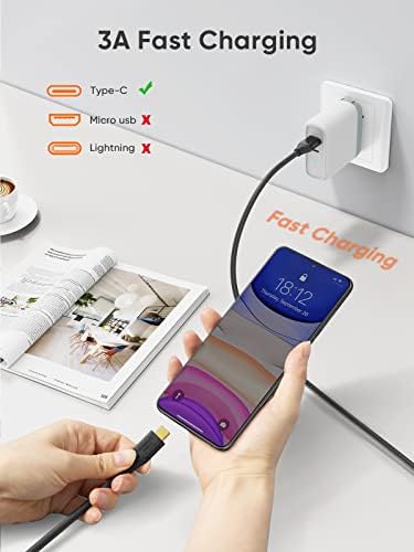 CableCreation Short USB A to USB C Data Cable 0.5m, USB 3.1 Gen2 10Gbps USB A to C Data Transfer Cable 3A Fast Charging, Data for USB C External SSD T7 T5 X8 MacBook Air Pro S22 S21 Android Auto etc