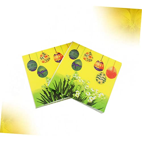 Lurrose 40 Pçs Guardanapos De Páscoa Guardanapos De Coquetel Engraçados Guardanapos De Papel Decorat