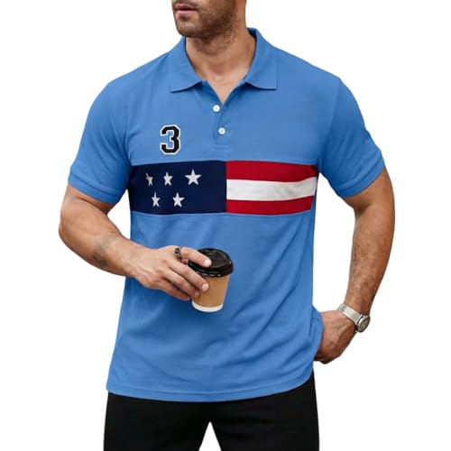 Image of Men's Polyster Stretchable Polo T-Shirts Half Sleeves Regular Fit T-Shirt for Everyday Wear