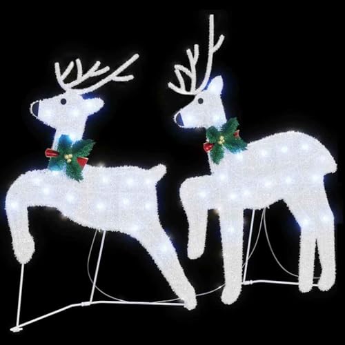 Rennes LED blanc froid en tissu avec guirlande USB pour décoration festive