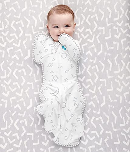 Image of Love To Dream Swaddle UP, Baby Sleep Sack, Twin Zipper for Easy Diaper Changes, Arms UP Position, Hip-Healthy, Lightweight & Breathable, Sleeping Bag, Moderates Ideal Temperature, 3-6 M, Cream