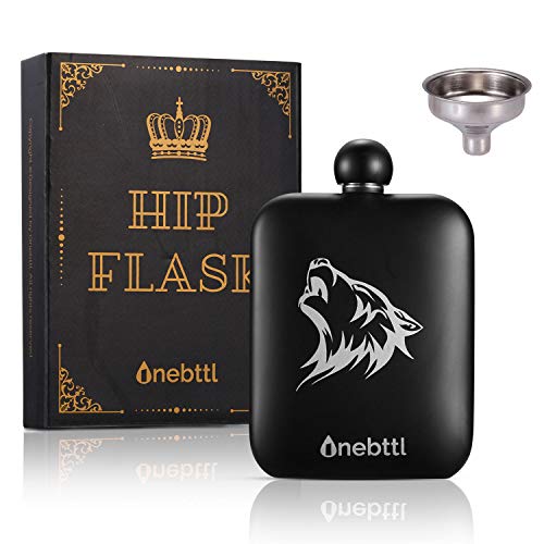Onebttl Hip Flask for Liquor for Men, Father's Day gifts, Stainless Steel Flasks