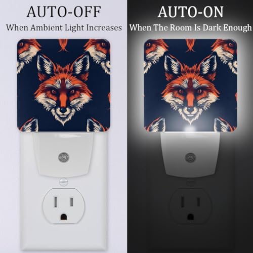 Lámpara de noche LED Fox Head para niños con sensor miniatura 2