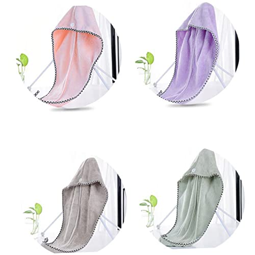 Balacoo 6 Pçs Toalha De Cabelo Seco Toalha De Cabeça De Chuveiro Para Mulheres Turbante De Cabelo En