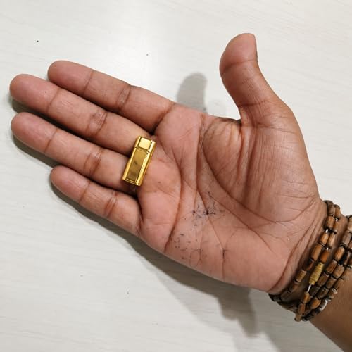 Image of Beadsnfashion 10 Pcs Flat Magnetic Clasps for Jewellery Making - 22x10mm, 8x3mm Hole Size, Gold Finish Magnetic Clasp for Bracelet & Necklace, Premium Jewelry Findings for DIY Crafting