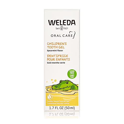Weleda WL-009 Oral Care Childrens Tooth Gel, 1.7 Fluid Ounce, Fluoride Free, Spearmint Flavor, Plant Rich Toothpaste thumb #1