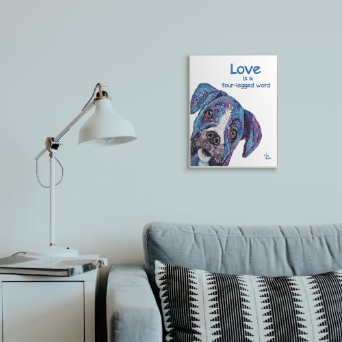 Image of Four Legged Word Pet, 13 x 19 Inch Mounted Print on Wall Plaque