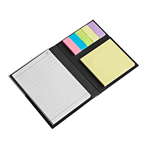 Tinc A6 Haftnotizen & Notizblock | Schreibtisch Organisierte Notizen mit Post-it Notizen | für Büro & Zuhause, schwarz, Einheitsgröße, A5SNAUBK Cover