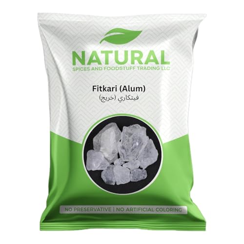 Natural Fatkadi Alum Stone 100g 100% Pure Fresh Premium Alum - Chemical-Free Natural Deodorant Stone UAE