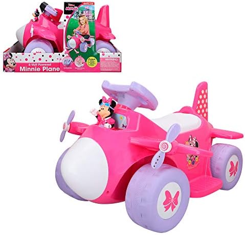 COLORBABY Disney, Minnie Mouse, correpasillos avión batería 6V (4...