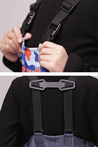 Nylon/PVC Unisex Jeugd Visserijbroek Jachtlaarzen Met Bootfoot & Verstelbare Schouderriem Hoge Taille Steltlopers Voor Peuters En Kinderen Waterdichte Steltlopers - Image 8