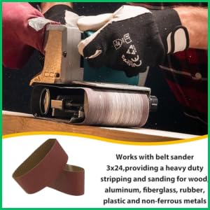 Image of B K JAGAN & CO Sanding Belts 610 X 100mm (Pack of 2)(Grit 100)