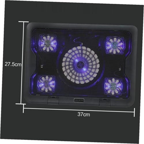 Base de enfriamiento USB para laptop con 5 ventiladores miniatura 6