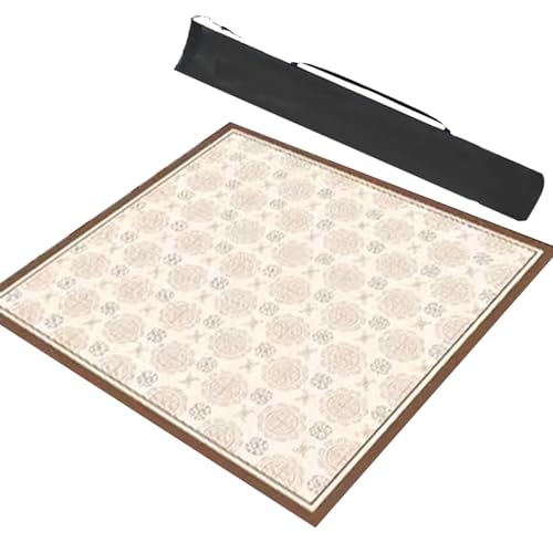 Mantel Antideslizante para Mahjong Beige 80x80 cm miniatura 1