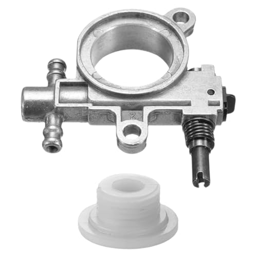 Bomba de aceite para cadena, tornillo de caracol para motosierra Erazte, accesorio 25 CC / 38 CC, Bomba de aceite de motosierra con engranaje de transmisión de gusano compatible
