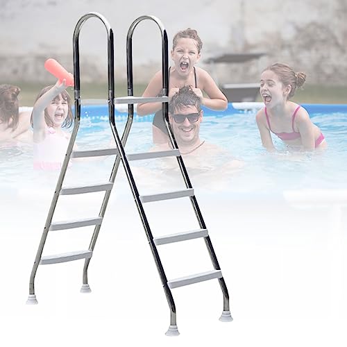 Escalera para piscina con marco de acero inoxidable 304 y 8 peldaños miniatura 1