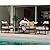 Grand patio 5-Piece Outdoor Furniture Set with Thick Cushions and Coffee Table, Wicker Sofa Conversation Set for Backyard, Beige