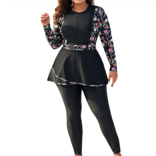 Maillot de bain modeste manches longues et couverture complète pour femme
