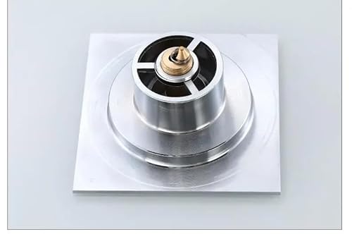 GBSONGLIANGBO Bodenablauf,Duschabfluss Bodenabläufe, Schwarz/Chrom, Dusche, Bodenablauf, Badezimmer, Deodorant, quadratisch, Bodenablauf, Sieb, Abdeckung, Rost, Abfall(Chrome)