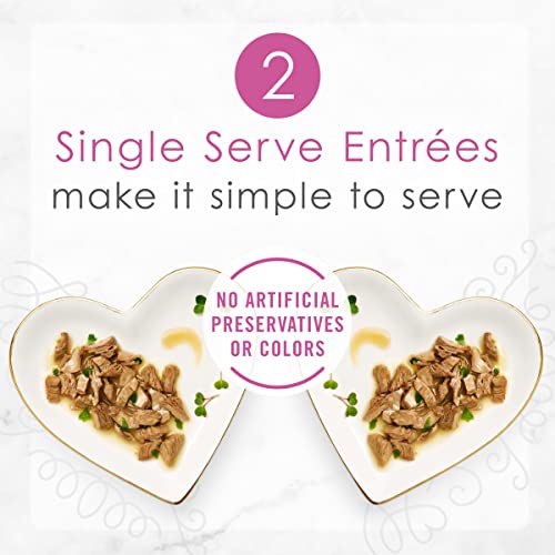 Purina Fancy Feast Gourmet Gravy Wet Cat Food, Petites Seared Salmon With Spinach Entree - (Pack of 12) 2.8 oz. Tubs - Image 4