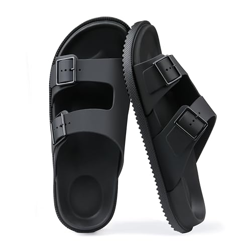 BEMGNAR Men's Comfort Slides with Arch Support - Adjustable Buckle Straps & Lightweight EVA Footbed - image 6