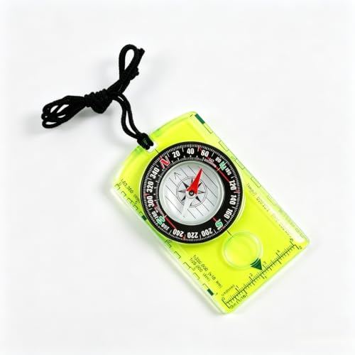Brújula de orientación impermeable portátil para navegación en mapas, ligera, ideal para niños, camping, excursionismo y mochilero