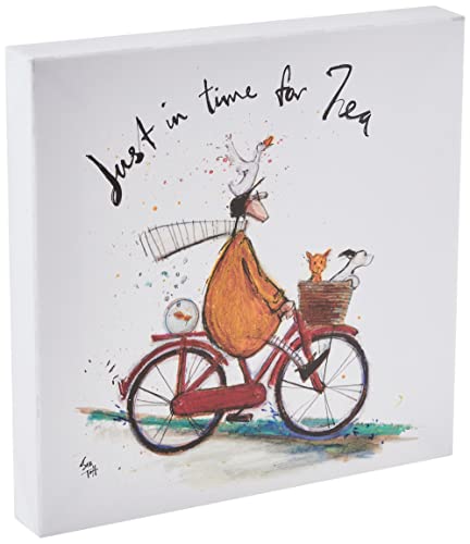 Sam Toft Toile imprimée 30 x 30 cm (Just in Time for Tea)