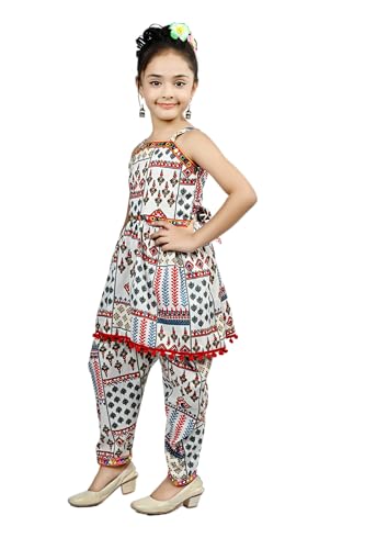 Image of Blushup Girls Kids Kurti and Dhoti Set