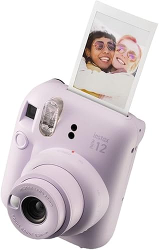 Miniatura 6 de FUJIFILM INSTAX Mini 12 - Cámara de película instantánea  Blanco arcilla con paquete de accesorios Instax + paño de limpieza (8 artículos)